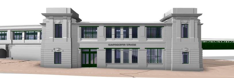 Gumpendorfer Straße 地铁站 3DBIM 模型